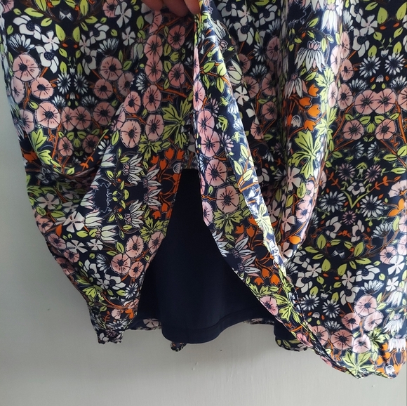 NEW Nordstrom Julia Jordan mock ruffled neck flutter sleeve floral dress - Picture 8 of 16